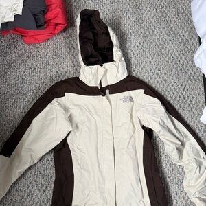 The North Face Two-Tone Cream and Brown Jacket